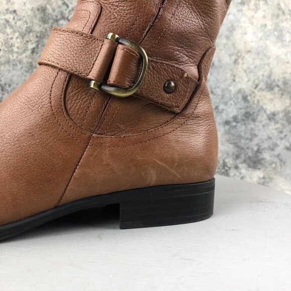 Naturalizer Women's Size 9M Jillian Brown Leather Knee High Tall Riding Boots - Picture 8 of 16